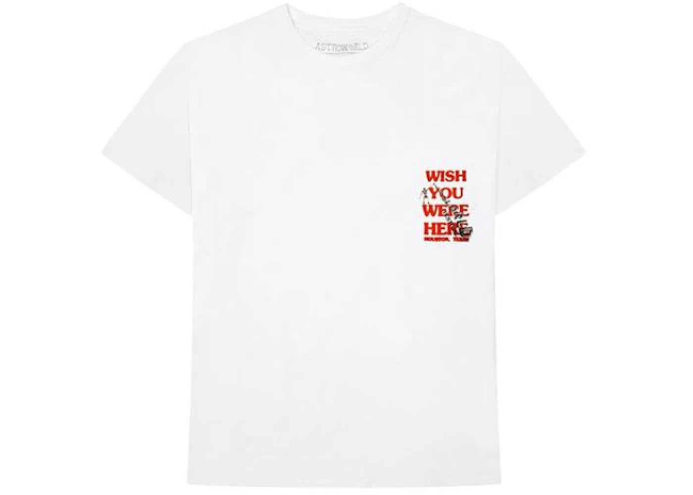 Travis Scott Wish You Were Here Festival Tee White