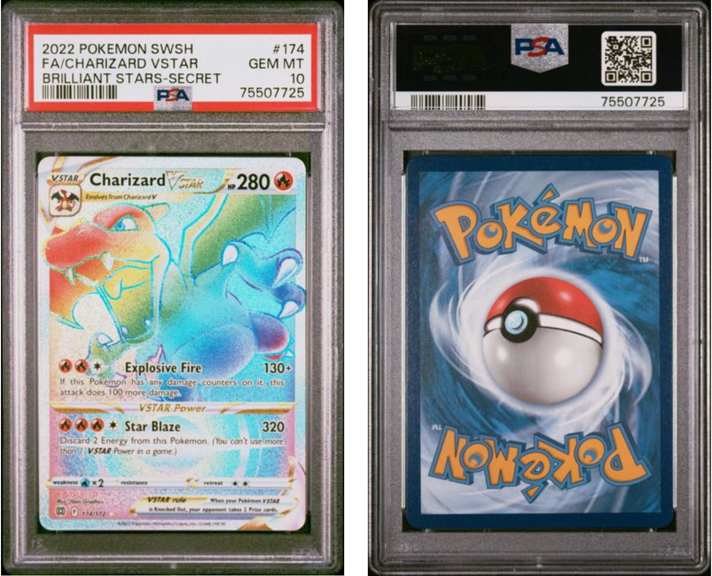 CHARIZARD VSTAR BRILLIANT STARS-SECRET