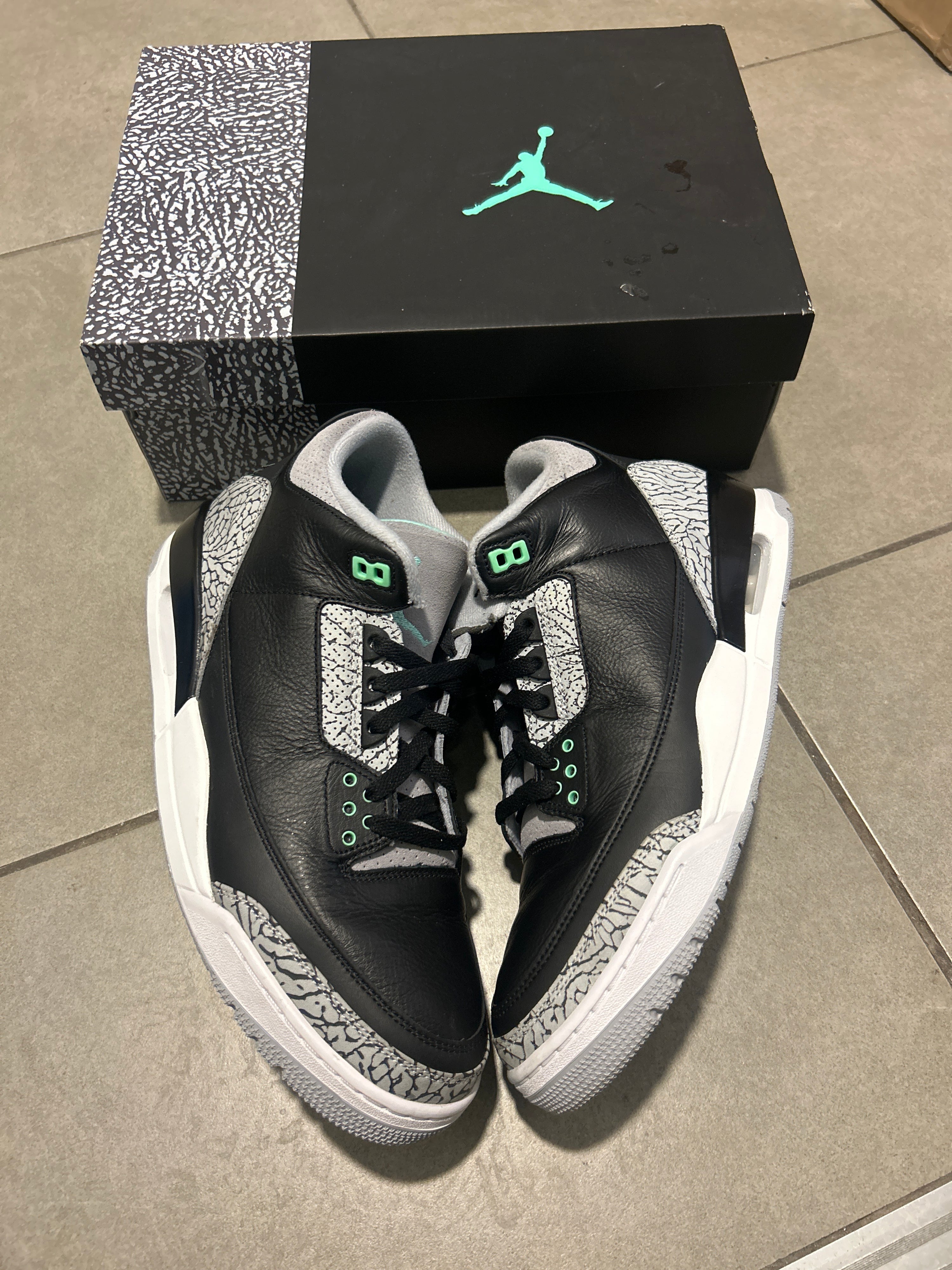 Jordan 3 Retro Green Glow (12M)