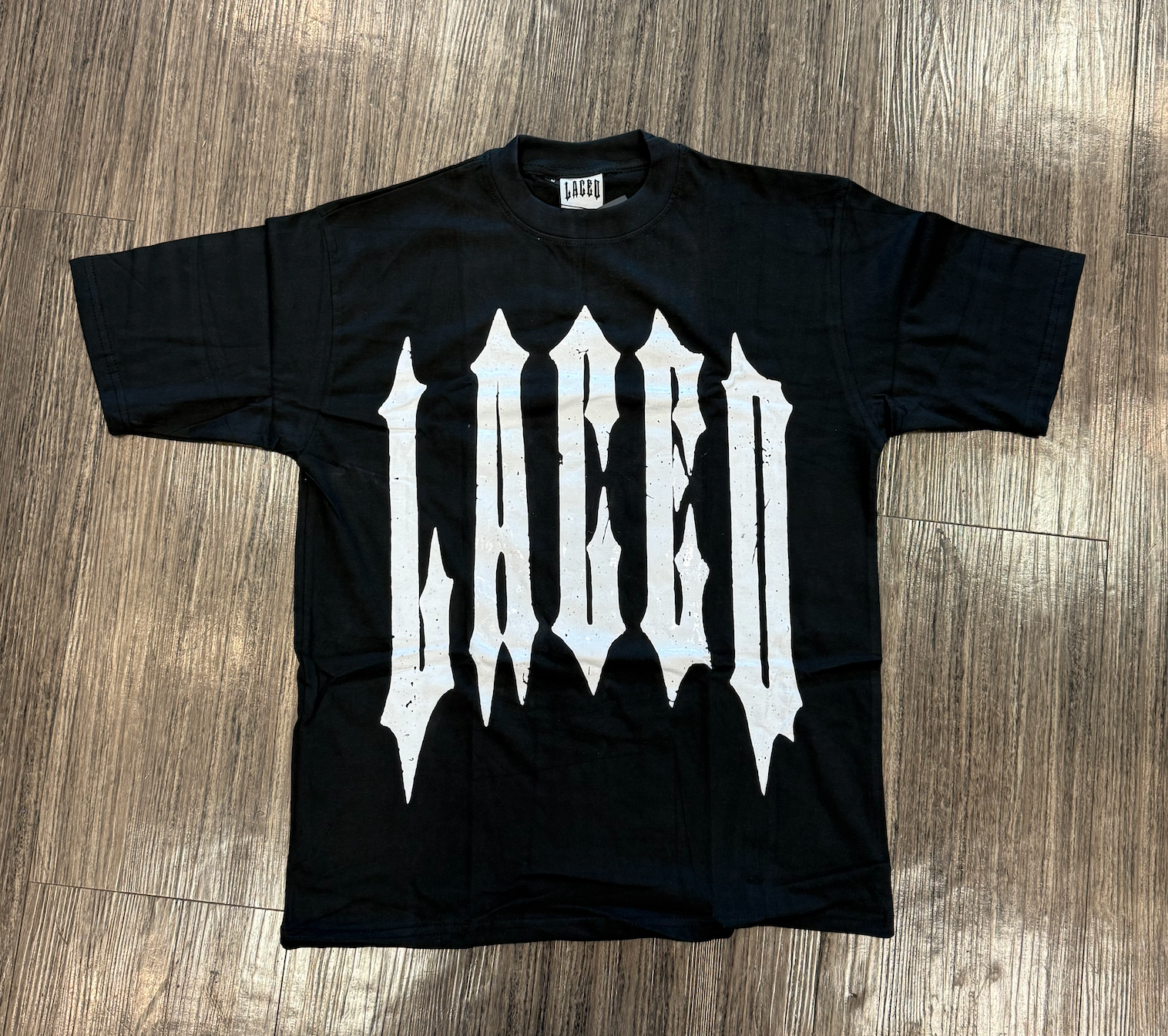 LACED GOTHIC TEE BLACK