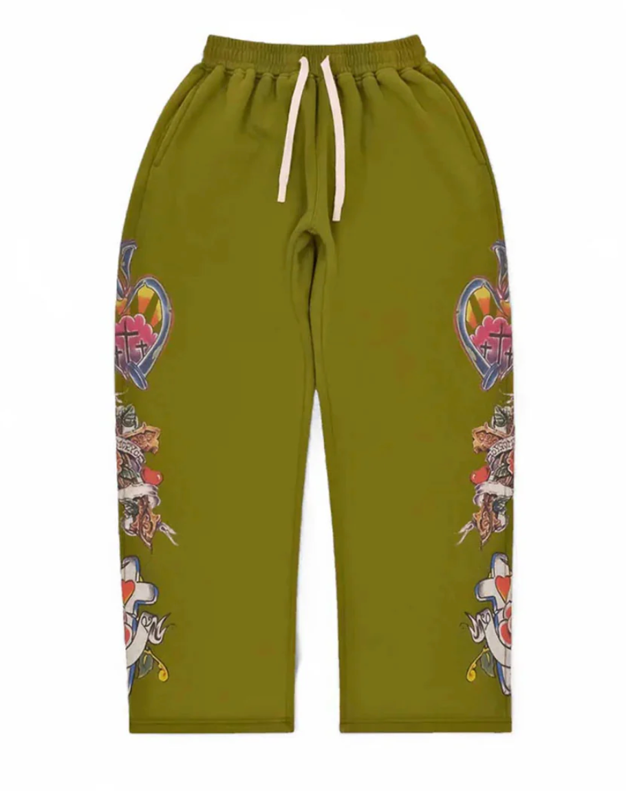 Righteous Risen King Sweatpants Green