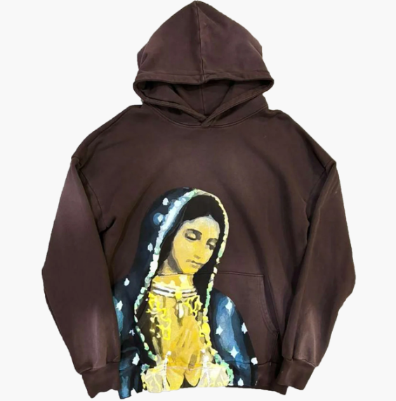 VIRGEN DE GUADALUPE HOODIE (brown)