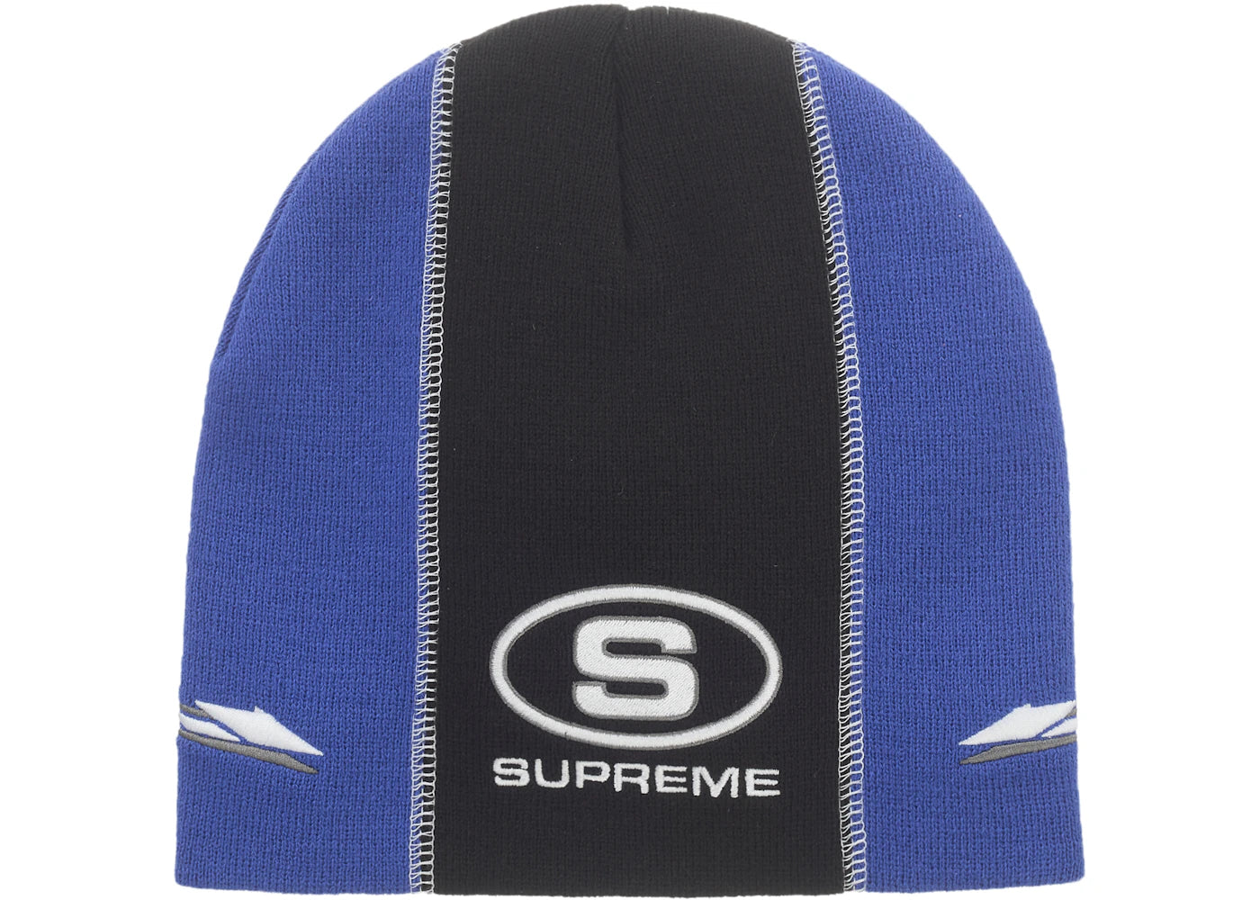 Supreme Racing Panel Beanie Blue