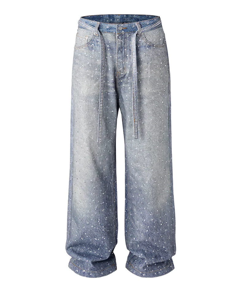 AZUL RHINESTONE DENIM