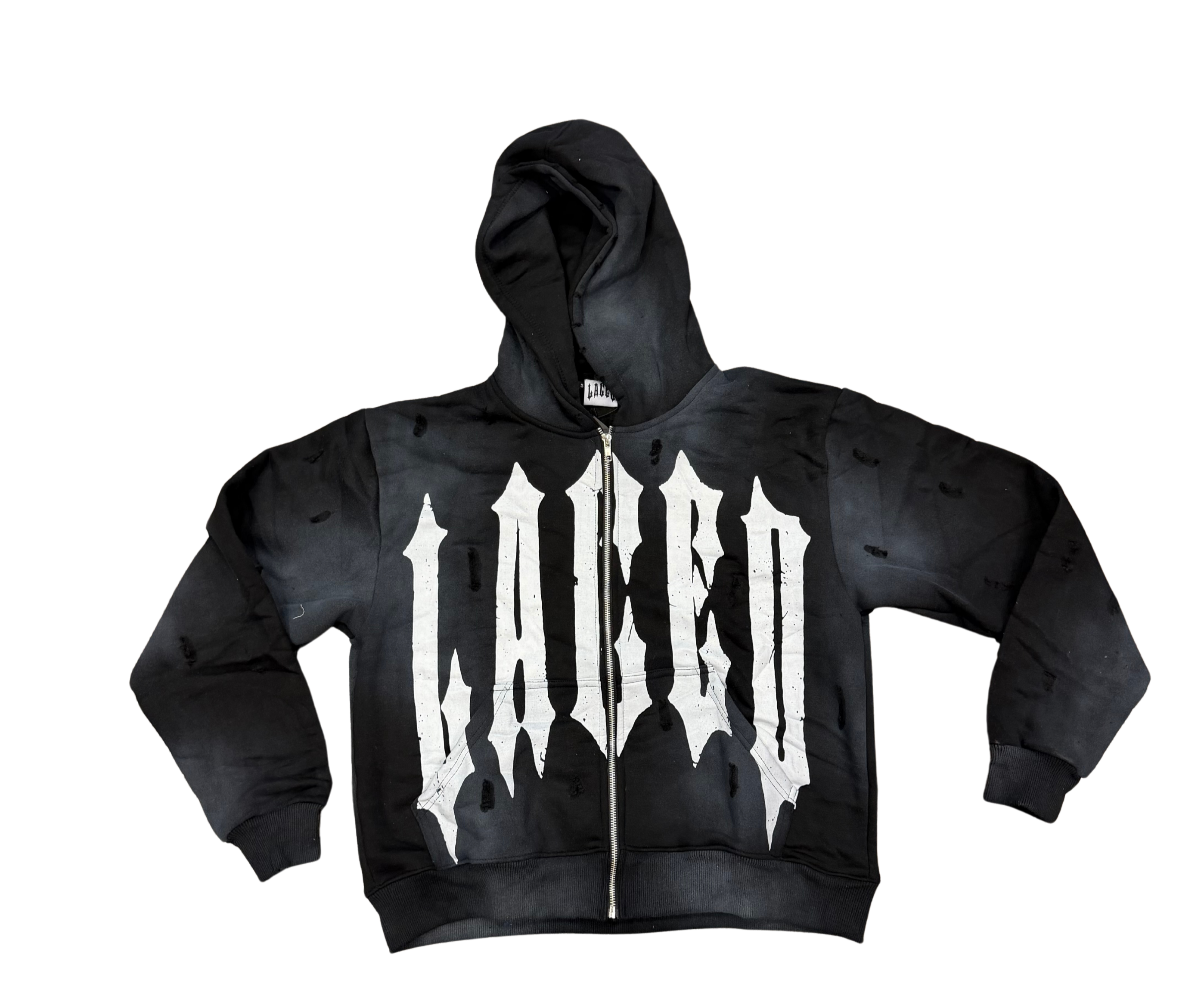 Laced Legacy Zip Up Hoodie Black