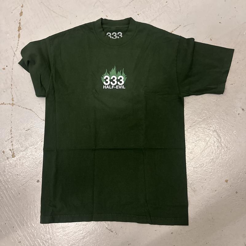 Half Evil 333 Flame Logo Green