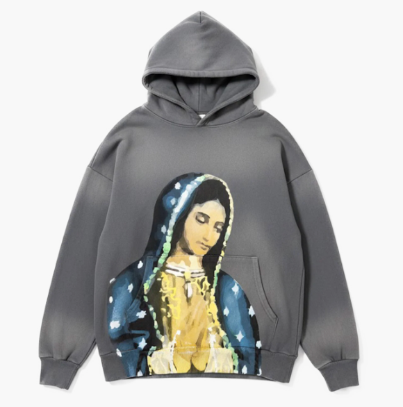 VIRGEN DE GUADALUPE HOODIE (GREY)
