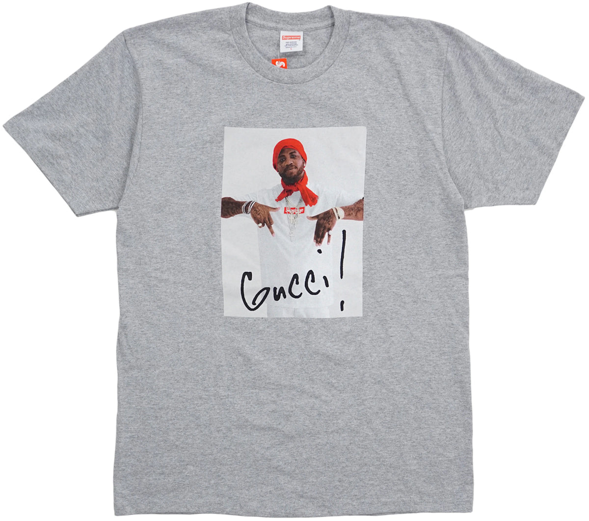 Supreme Gucci Mane Tee Grey