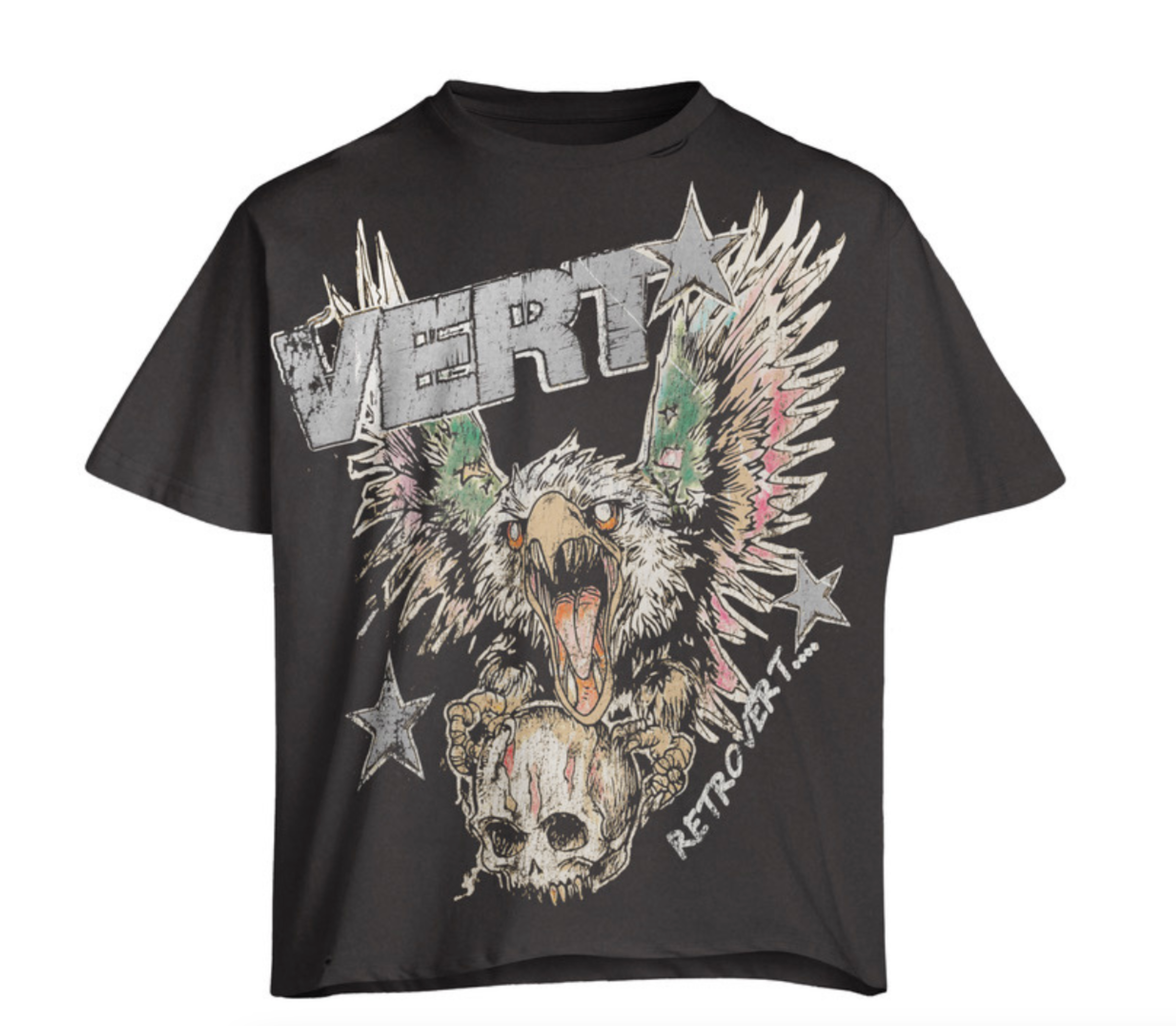 GREY FALCON SKULL T-SHIRT