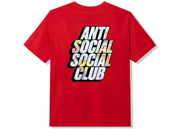 Anti Social Social Club Drop A Pin T-shirt Red