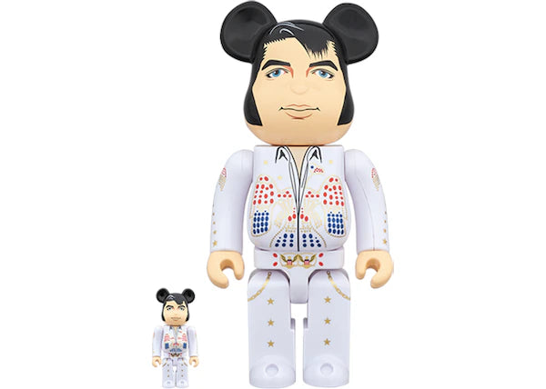 Bearbrick Elvis Presley 100% & 400% White