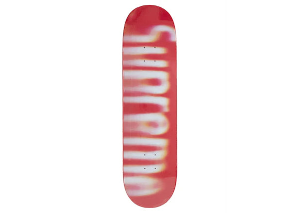 Supreme Blurred Logo Skateboard Deck Red