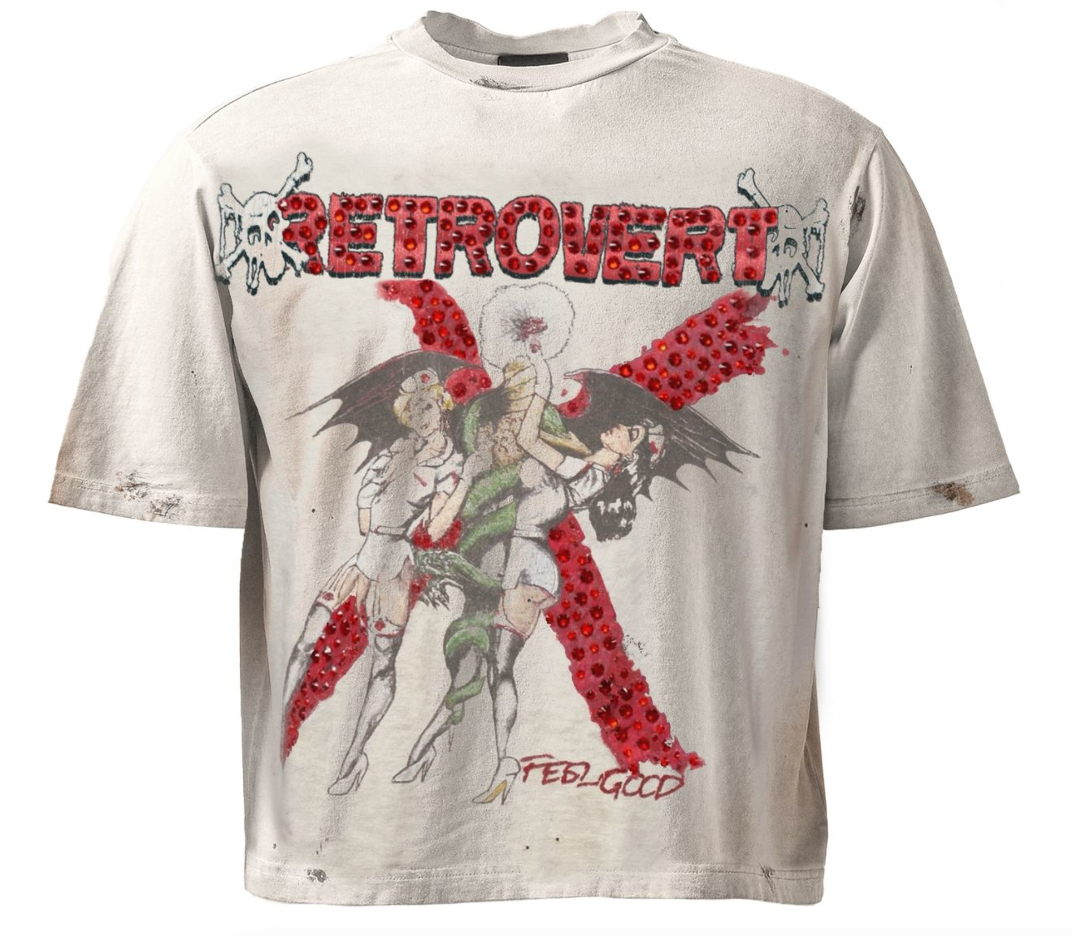 RHINESTONE RED NURSE T-SHIRT