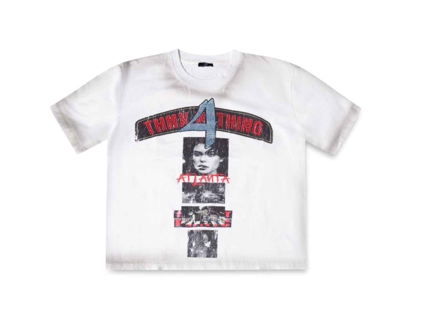 THNX MOVIE SCROLL TEE WHITE