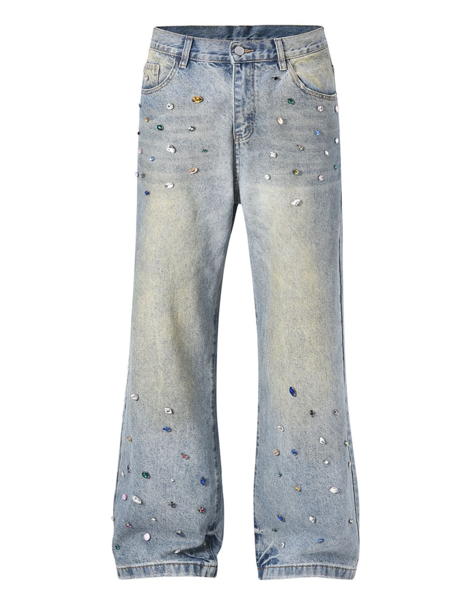 AZUL COLORED GEMSTONE DENIM