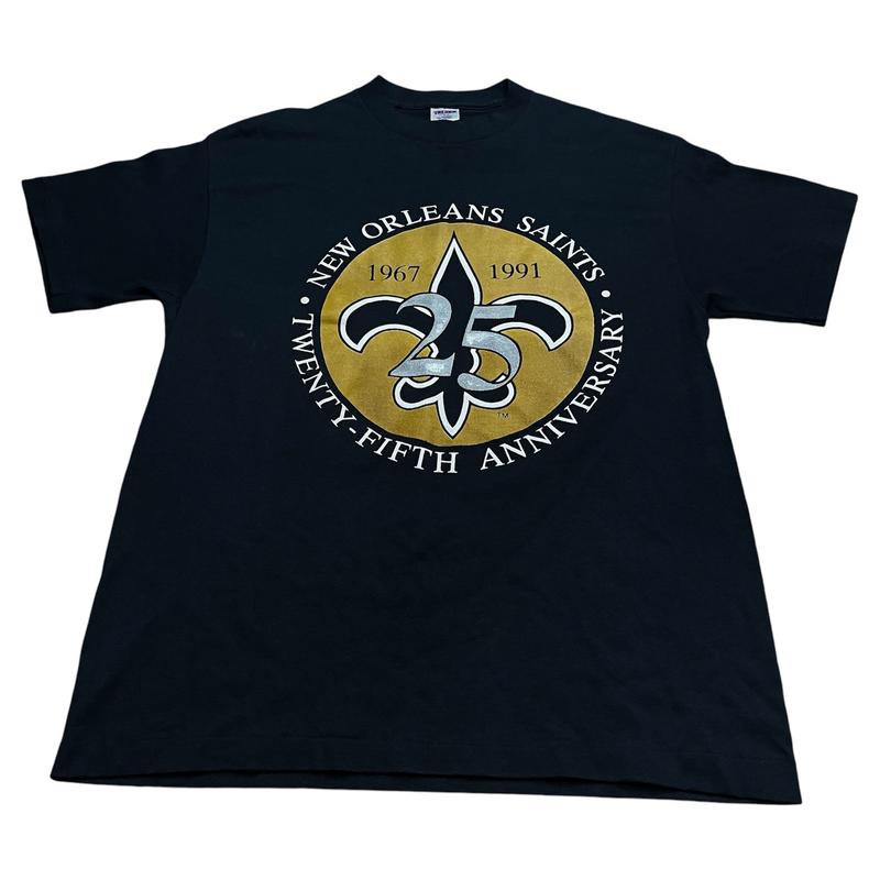 1991 NFL New Orleans Saints Anniversary T-Shirt