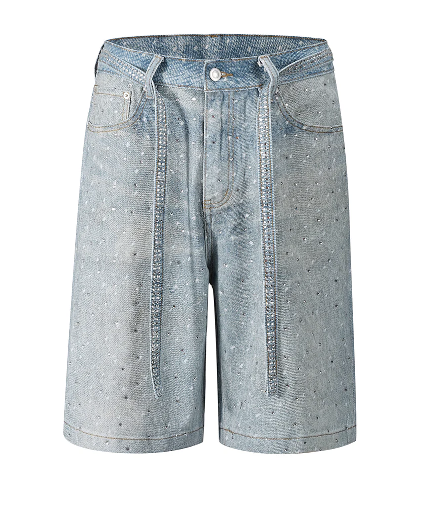 AZUL RHINESTONE SHORTS