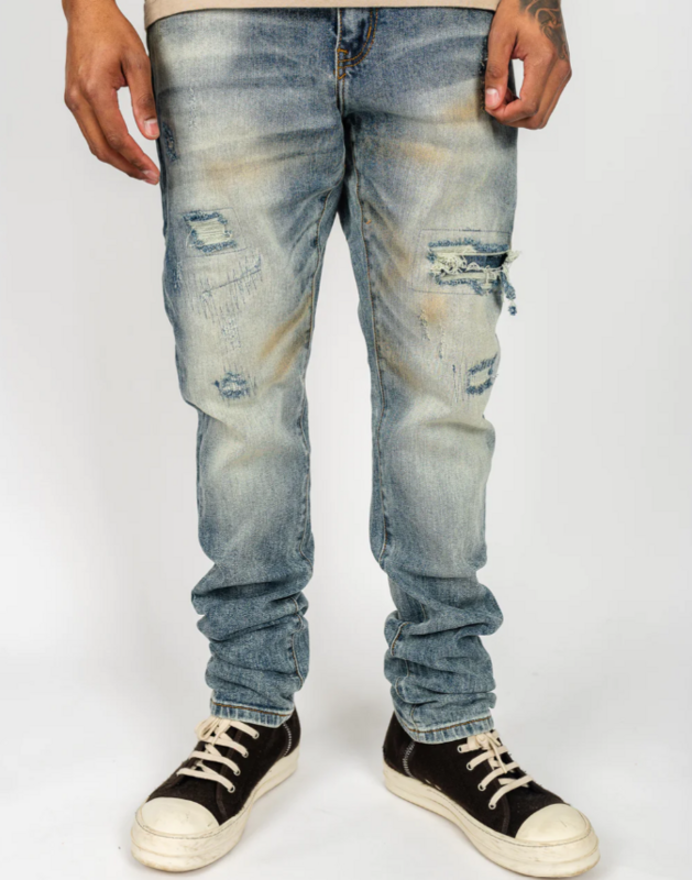 Indigo Trim Jeans