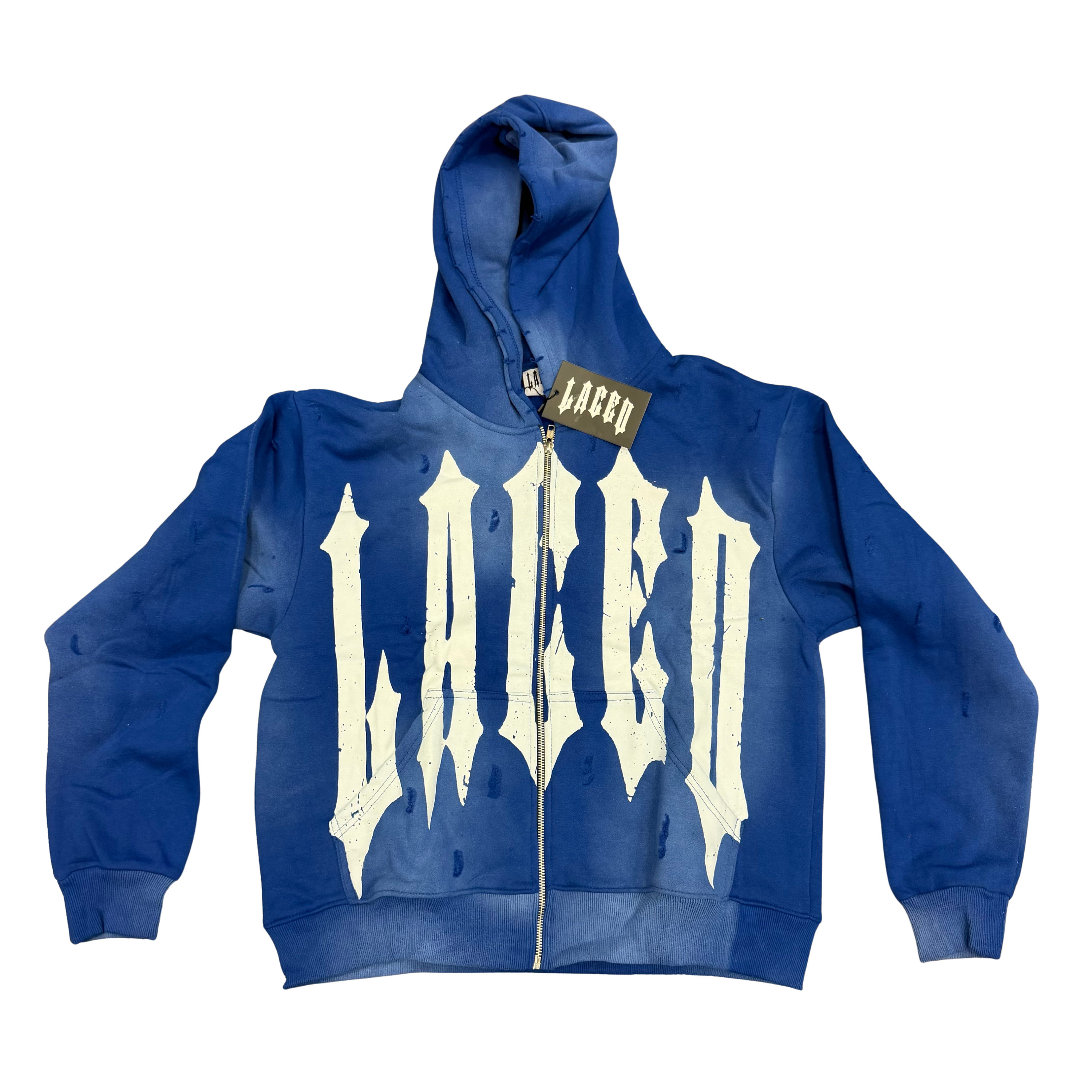Laced Legacy Zip Up Hoodie Royal Blue